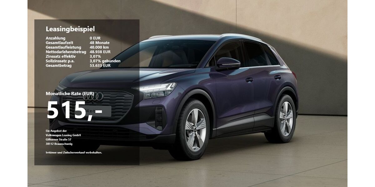 Audi Q4 e-tron 8.314 km 48.433 &euro; Goslar 38644